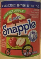 糖質や栄養素が Snapple