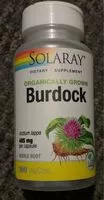 चीनी की मात्रा Burdock