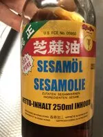 Sokerin määrä sisällä Sesamolie