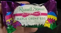 入っている砂糖の量 Maple creme egg covered in dark chocolate