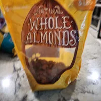 Cantidad de azúcar en members mark natural whole almonds