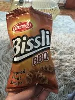 Suhkru kogus sees Bissli bbq barbecue grill flavored crunchy wheat