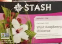 Sokerin määrä sisällä Herbal tea wild raspberry hibiscus