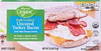 Amount of sugar in Fully Cooked Uncured Turkey Bacon