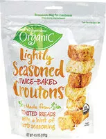 Amount of sugar in Organic Lightly Seasoned Twice-Baked Croutons