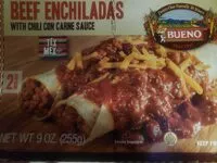 Zuckermenge drin Beef Enchiladas with Chili con Carne Sauce
