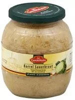 Количество сахара в Traditional german barrel sauerkraut