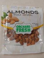 चीनी की मात्रा Whole natural almonds