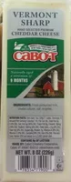 İçindeki şeker miktarı Vermont Sharp, Hand Selected Premium Cheddar Cheese