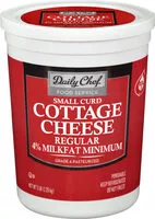 İçindeki şeker miktarı Small Curd Cottage Cheese, Regular