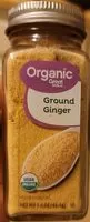 Quantité de sucre dans Great Value Organic Ground Ginger, 1.6 oz