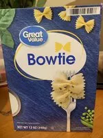 Количество сахара в Bowtie Great Value Noodles