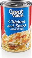 Sokerin määrä sisällä Chicken And Stars Condensed Soup