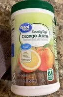 Zuckermenge drin County style orange juice