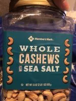 Cantidad de azúcar en Whole Cashews With Sea Salt