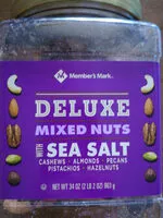 Zuckermenge drin Deluxe Mixed Nuts With Sea Salt