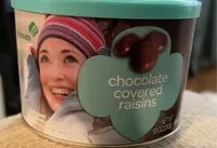 Suhkru kogus sees Chocolate covered raisins