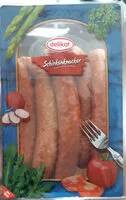 入っている砂糖の量 Schinkenknacker