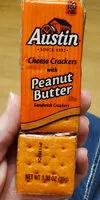 Zuckermenge drin Cheese with peanut butter sandwich crackers, peanut butter