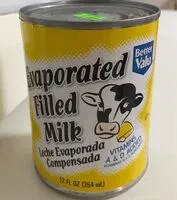 含糖量 Evapotated filled milk