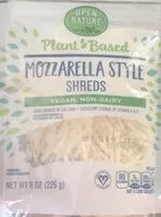 Количество сахара в Plant based mozzarella style shreds