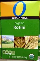 入っている砂糖の量 Organic macaroni product, rotini