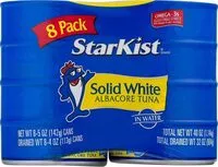 含糖量 Solid white albacore tuna in water