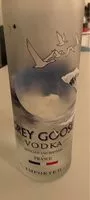 Sucre et nutriments contenus dans Grey goose