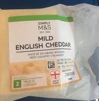 Количество сахара в Mild english cheddar