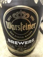Quantité de sucre dans Warsteiner Brewers Gold