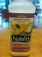 Suhkur ja toitained sees Naked juice