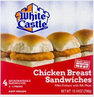 含糖量 Chicken breast sandwiches