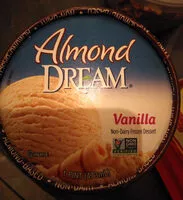入っている砂糖の量 Almond dream, non-dairy frozen dessert, vanilla