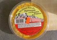 Amount of sugar in Hommus with roasted peppers