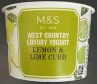 Quantité de sucre dans West Country Luxury Yogurt - Lemon & Lime curd