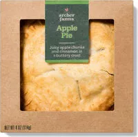 Amount of sugar in Juicy apple chunks and cinnamon in a buttery crust pie