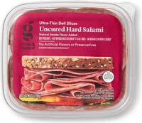 入っている砂糖の量 Ultra thin deli slices uncured hard salami