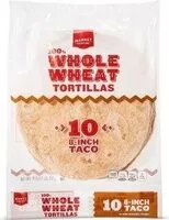 含糖量 100% Whole Wheat Tortillas