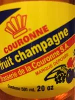 Sucre et nutriments contenus dans Brasserie de la courrone sa