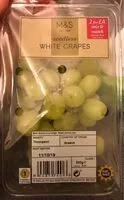 İçindeki şeker miktarı Seedless white grapes