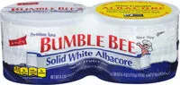 İçindeki şeker miktarı Solid white albacore tuna in water