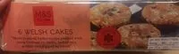 Sokerin määrä sisällä Welsh Cakes