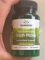 चीनी की मात्रा Irish moss