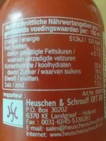 Cantidad de azúcar en Sriracha Hot Chilli Sauce