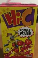 入っている砂糖の量 Hi-C pomme fraise