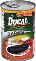 Suhkru kogus sees Refried black beans with cheese