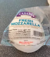 चीनी की मात्रा Fresh mozzarella