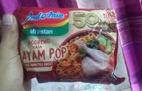 含糖量 Indomie goreng ayam pop