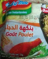 含糖量 Nouilles instantanées goût poulet