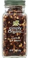 入っている砂糖の量 Simply organic, crushed red pepper
